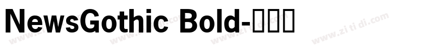 NewsGothic Bold字体转换